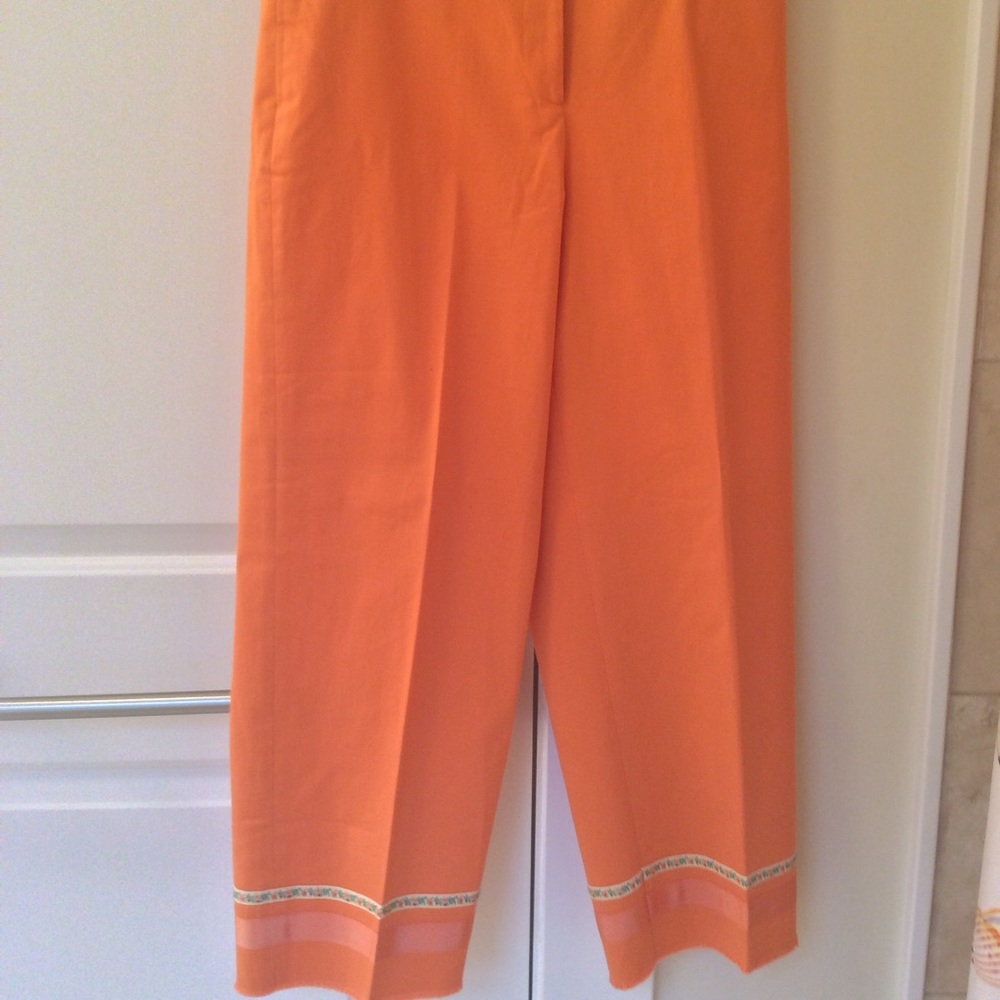 Saks Fifth Avenue Real Clothes orange pants